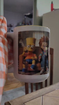 Miniature : Superbe tasse Simpson et chucky