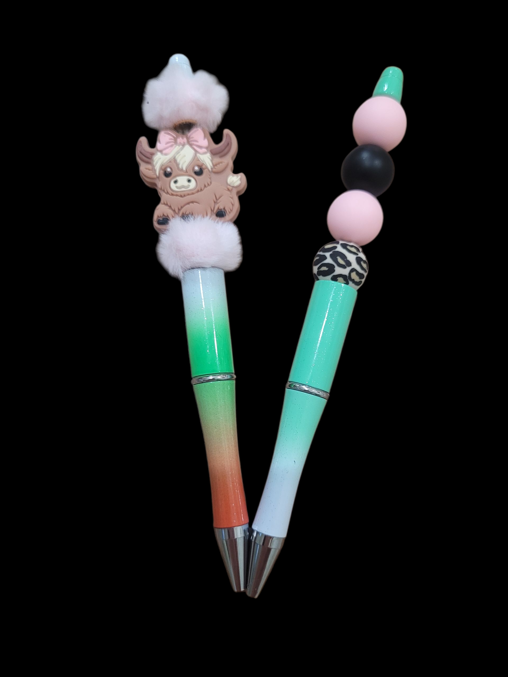 2 stylo avec items animées