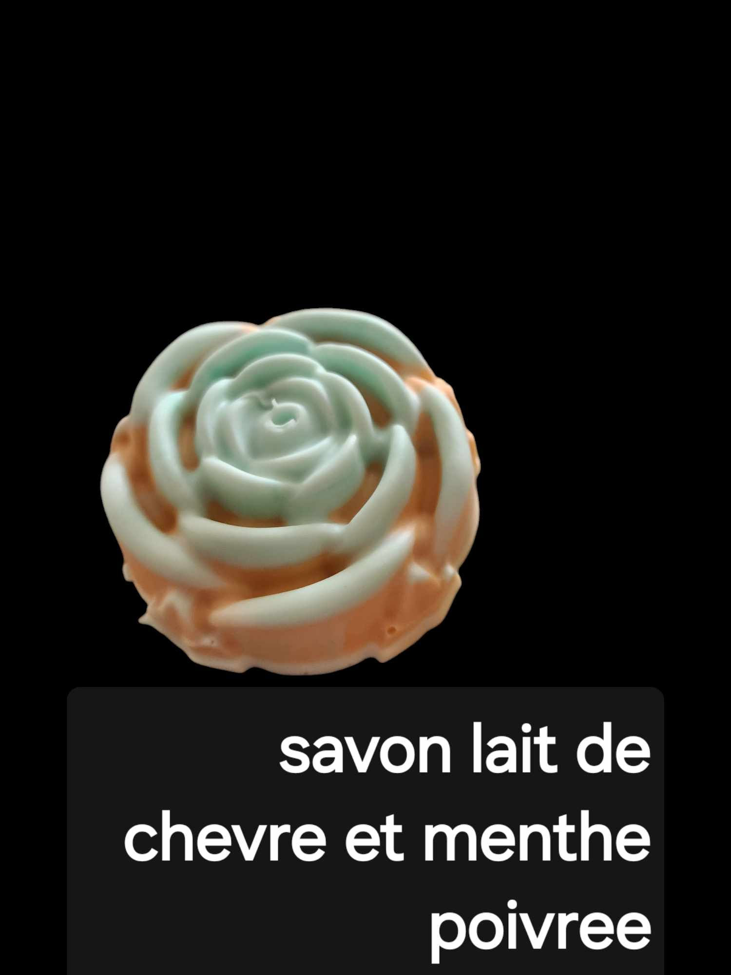 Savon au lait de chevre au parfum de sapin et menthe poivree