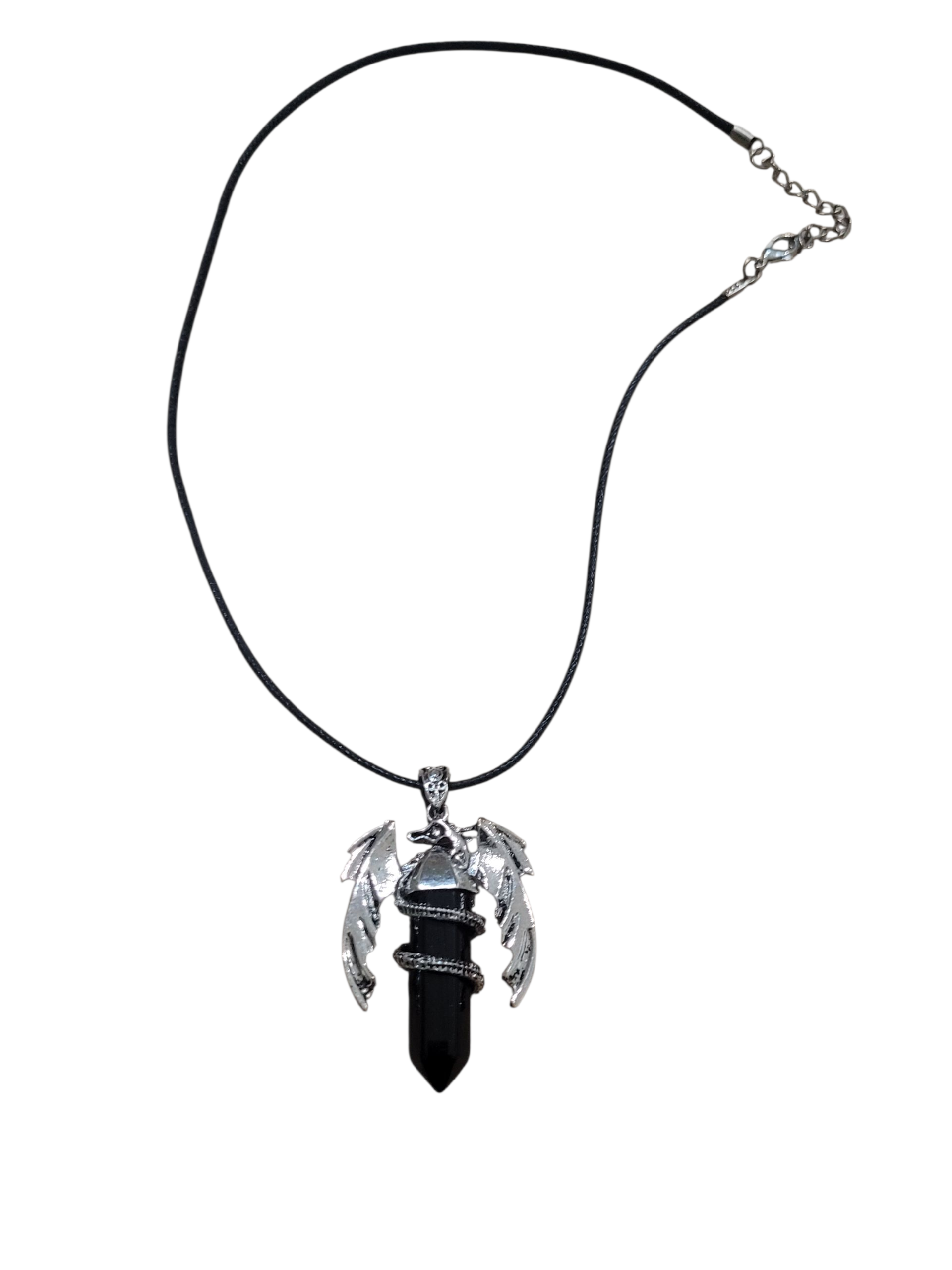 Collier avec dragon hexagonale