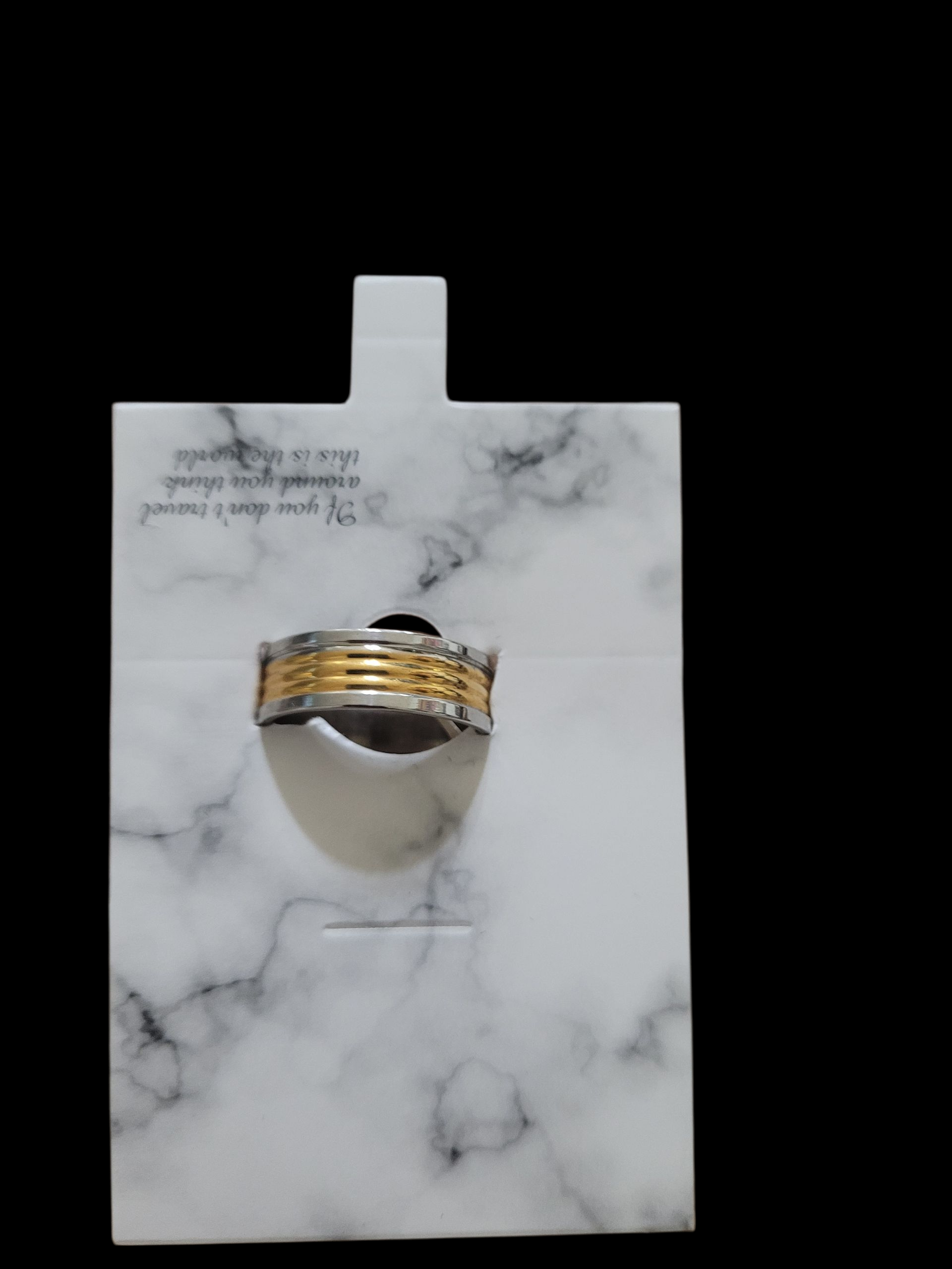 Bague homme acier inox