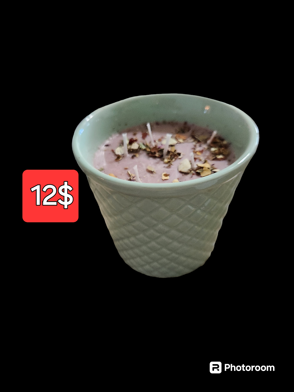 Grande bougie a cire de soja parfum chocolat cafe