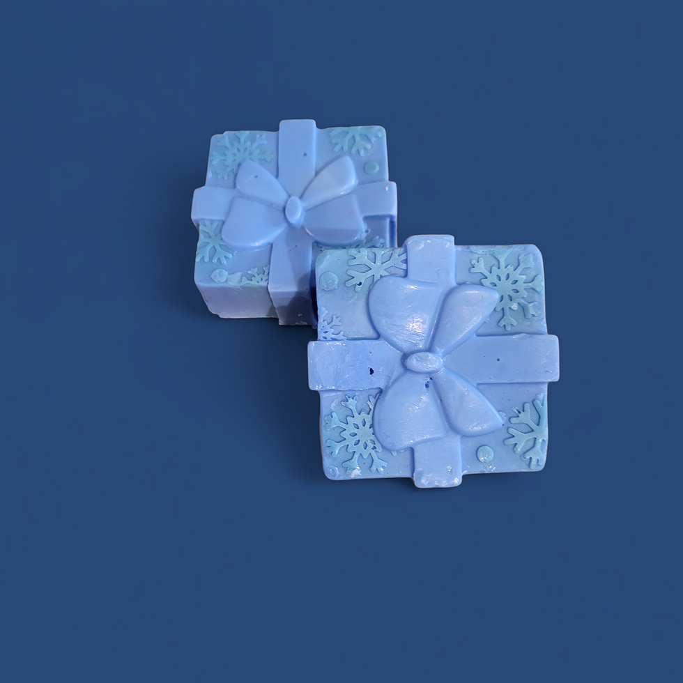 2 savons au laits de chèvres parfum de pêche