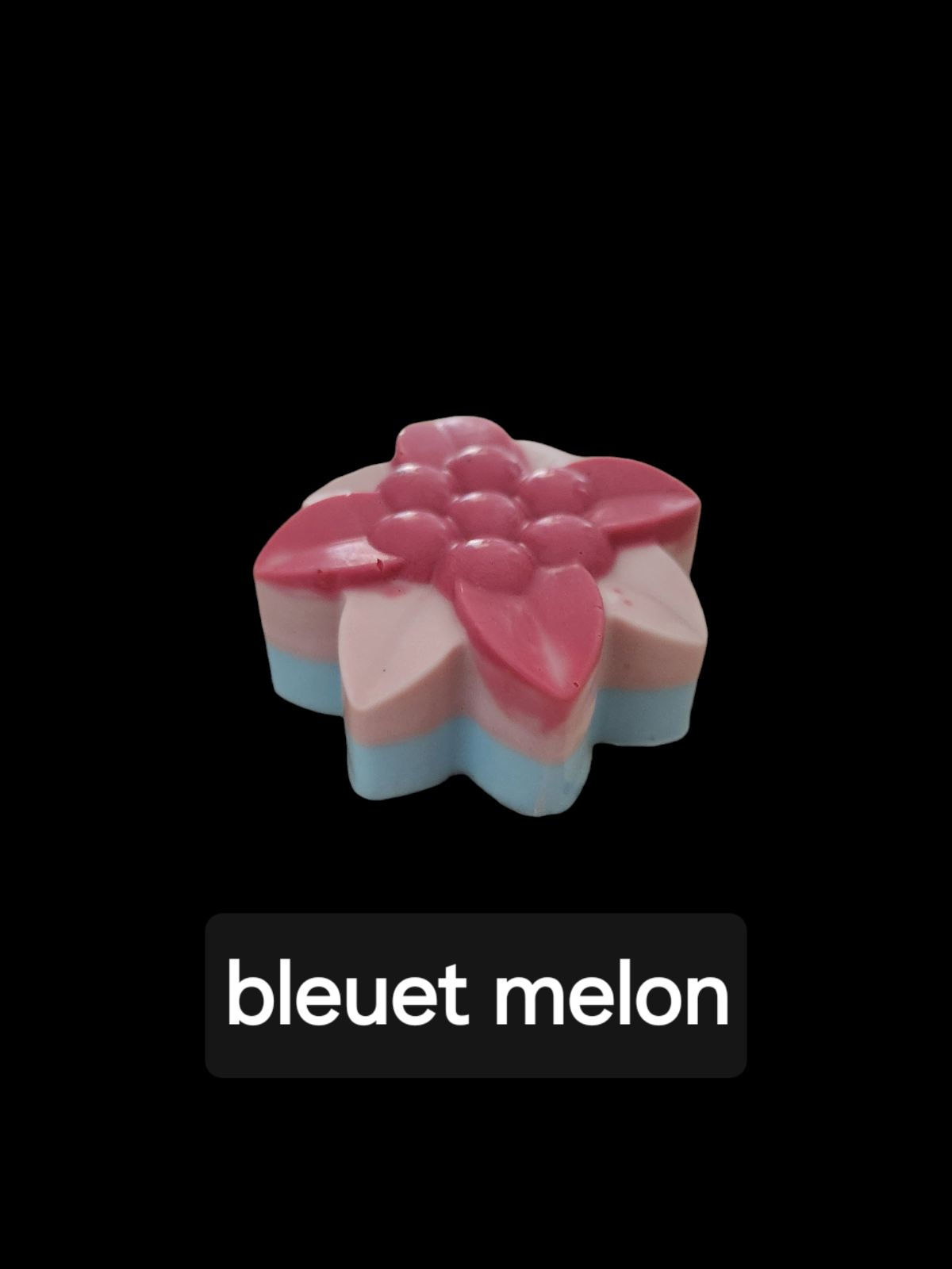 Savon au lait de chevre parfum bleuet melon