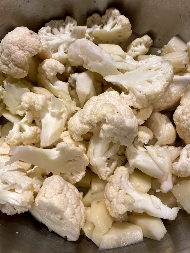 Crema di cavolfiore e patate con funghi porcini