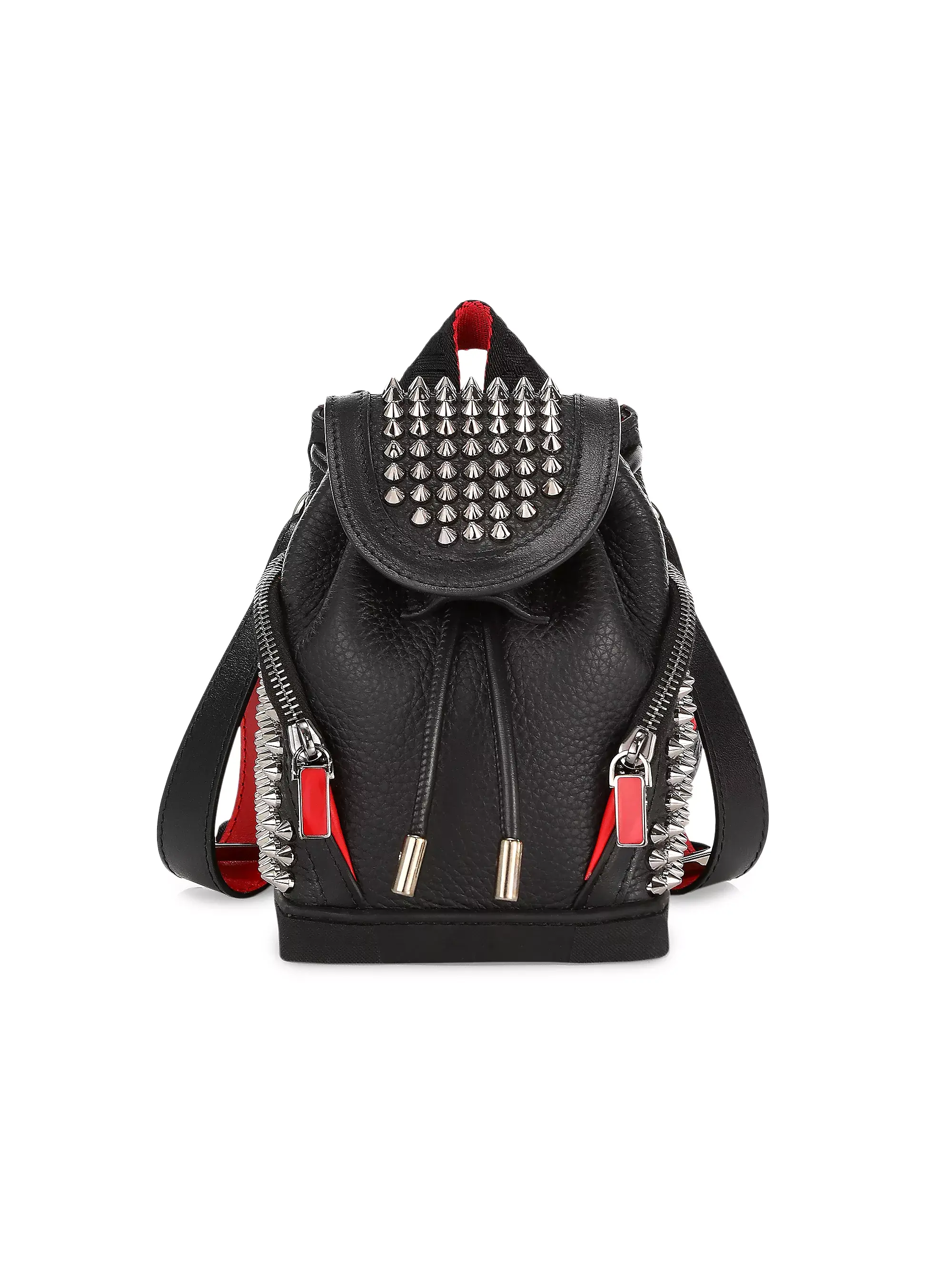 Christian Louboutin  Mini Explorafunk Studded Leather Crossbody Backpack