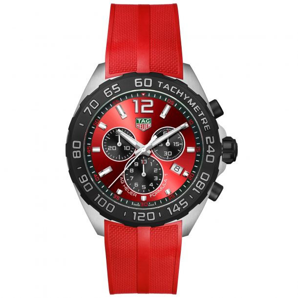 TAG Heuer FORMULA 1 Red Rubber Strap Watch (43mm) - CAZ101AN.FT8055