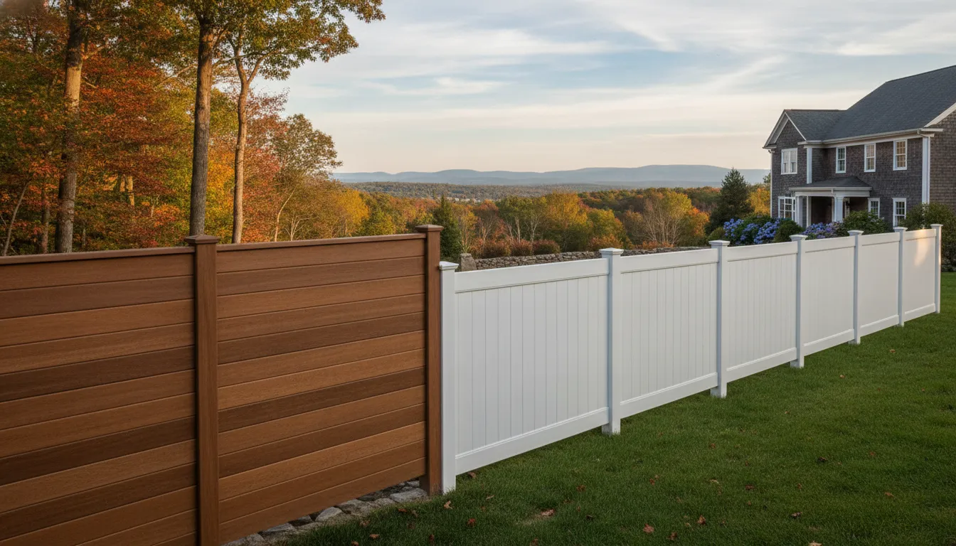 Composite vs Vinyl Fence New England Guide