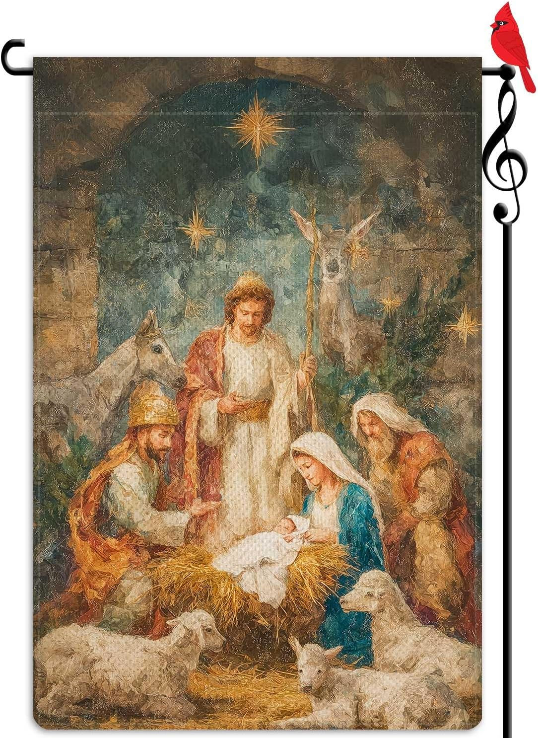 O Holy Night Garden Flag