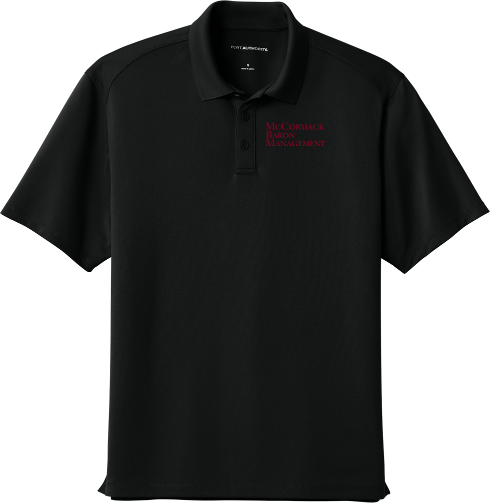 Black Polo w/maroon logo