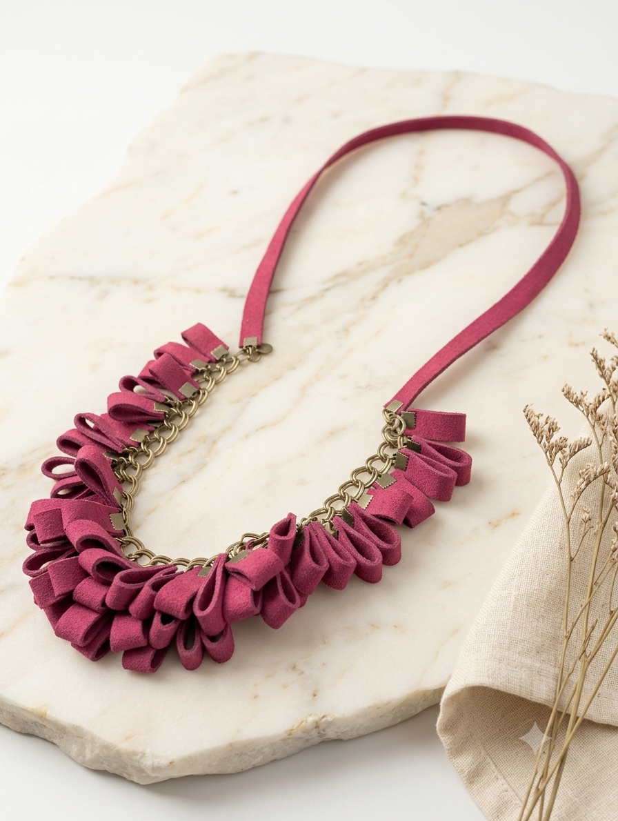 Collar Gamuzas dobles