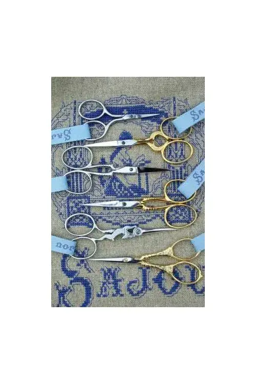 縮圖：MAISON SAJOU - PAIR OF EMBROIDERY SCISSORS HARE - CHROMED
