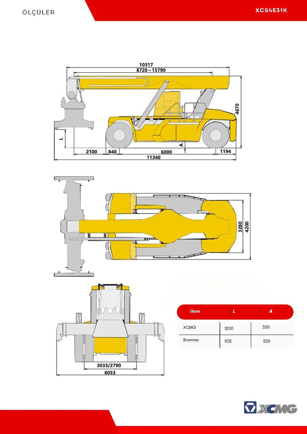 Küçük resim: XCS4531K Stacker (Konteyner İstifleme Makinesi)