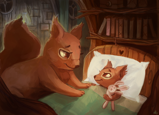 Cozy Squirrels