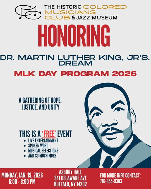 The Historic Colored Musicians Club & Jazz Museum's MLK Day Program 2026