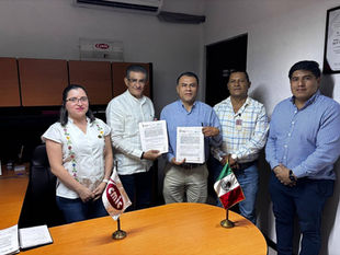 Firma convenio Cmic Poza Rica con CONALEP Poza Rica
