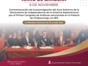 Poza Rica invita al izamiento de bandera por el Acta Solemne de 1813