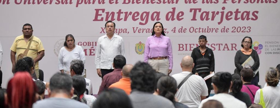 Pensión a personas con discapacidad ya es universal en Veracruz