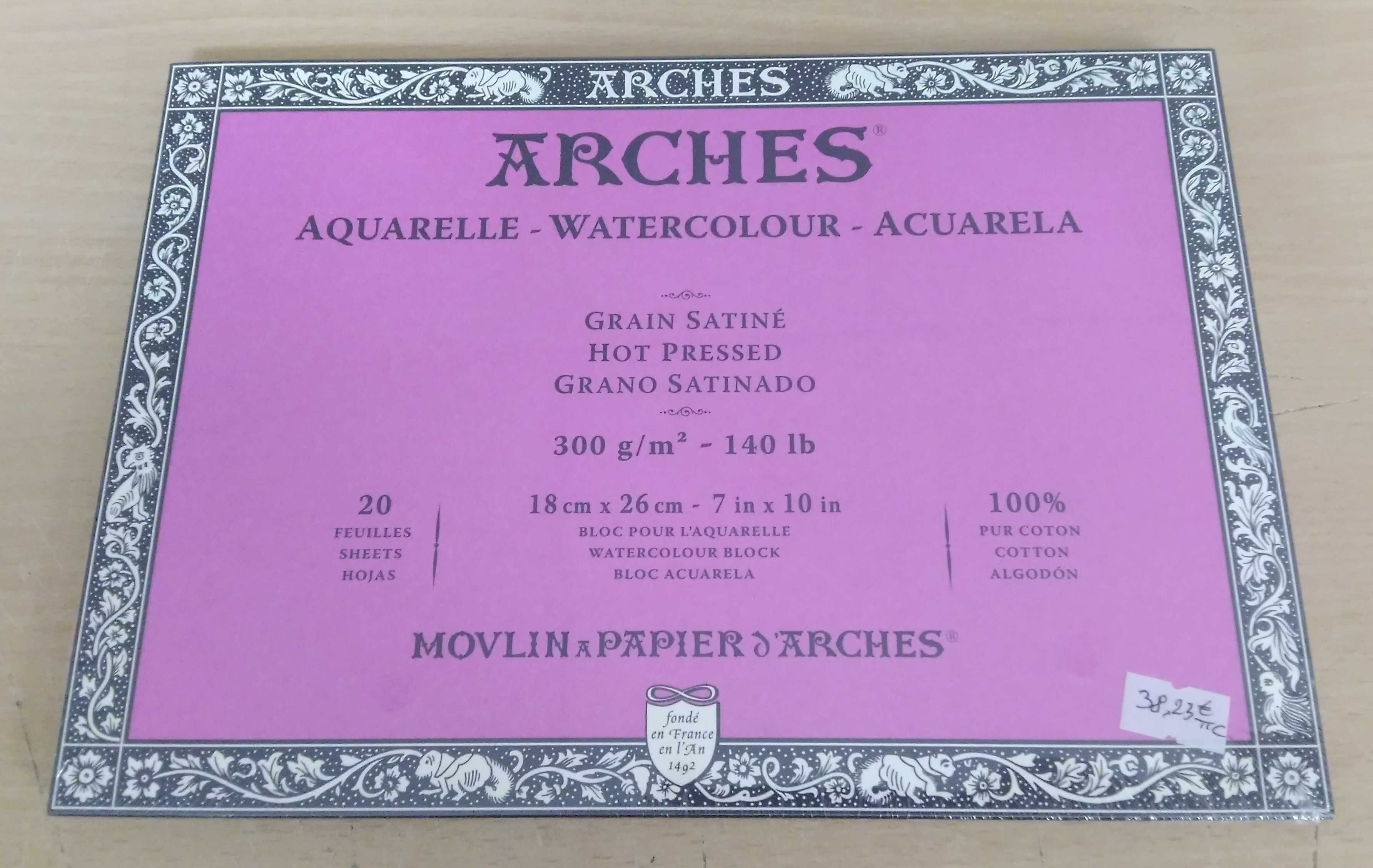 Bloc  aquarelle, Arches