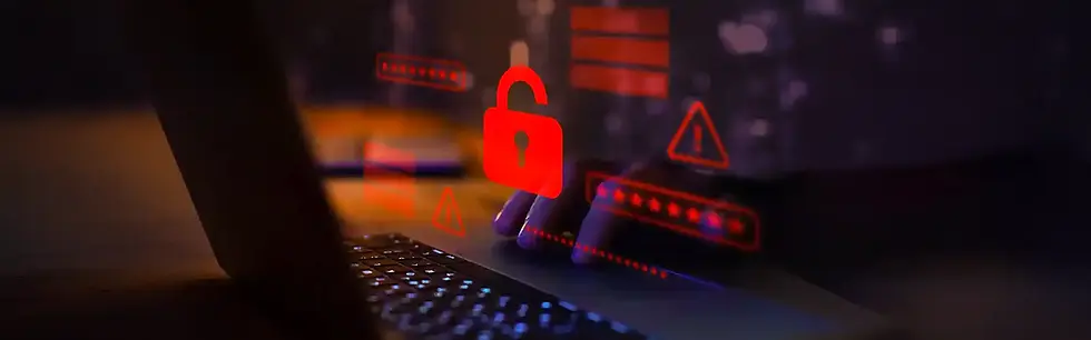 Ransomware attack on business computer requiring immediate incident response