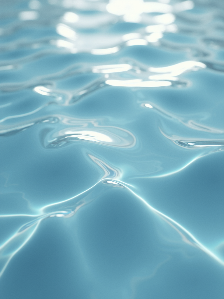 Water ripples representing hydration and pure ingredients.