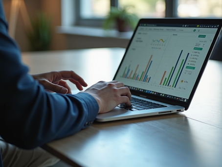 Financial advisor reviewing retirement plan charts