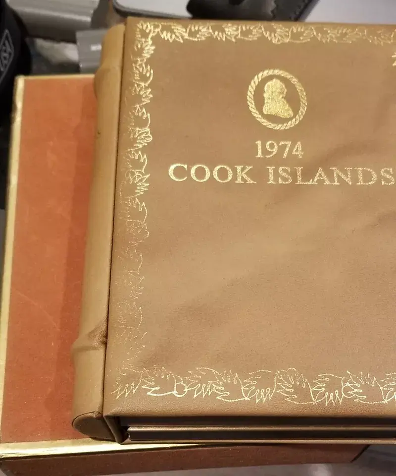 Thumbnail: Cook Island 1974 Silver Proof Set, 9 Coins, Beauty w/Case & Box, Low Mintage