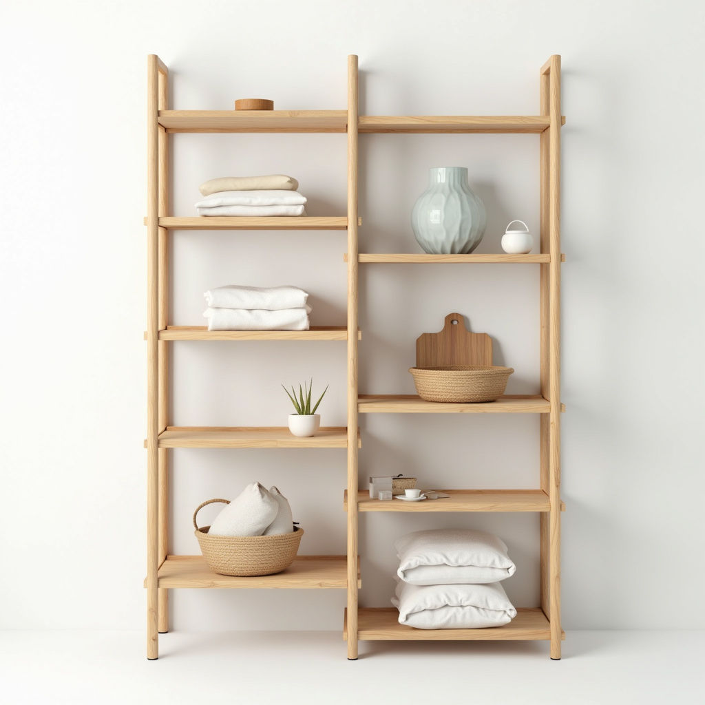 Modular Bamboo Shelving Unit