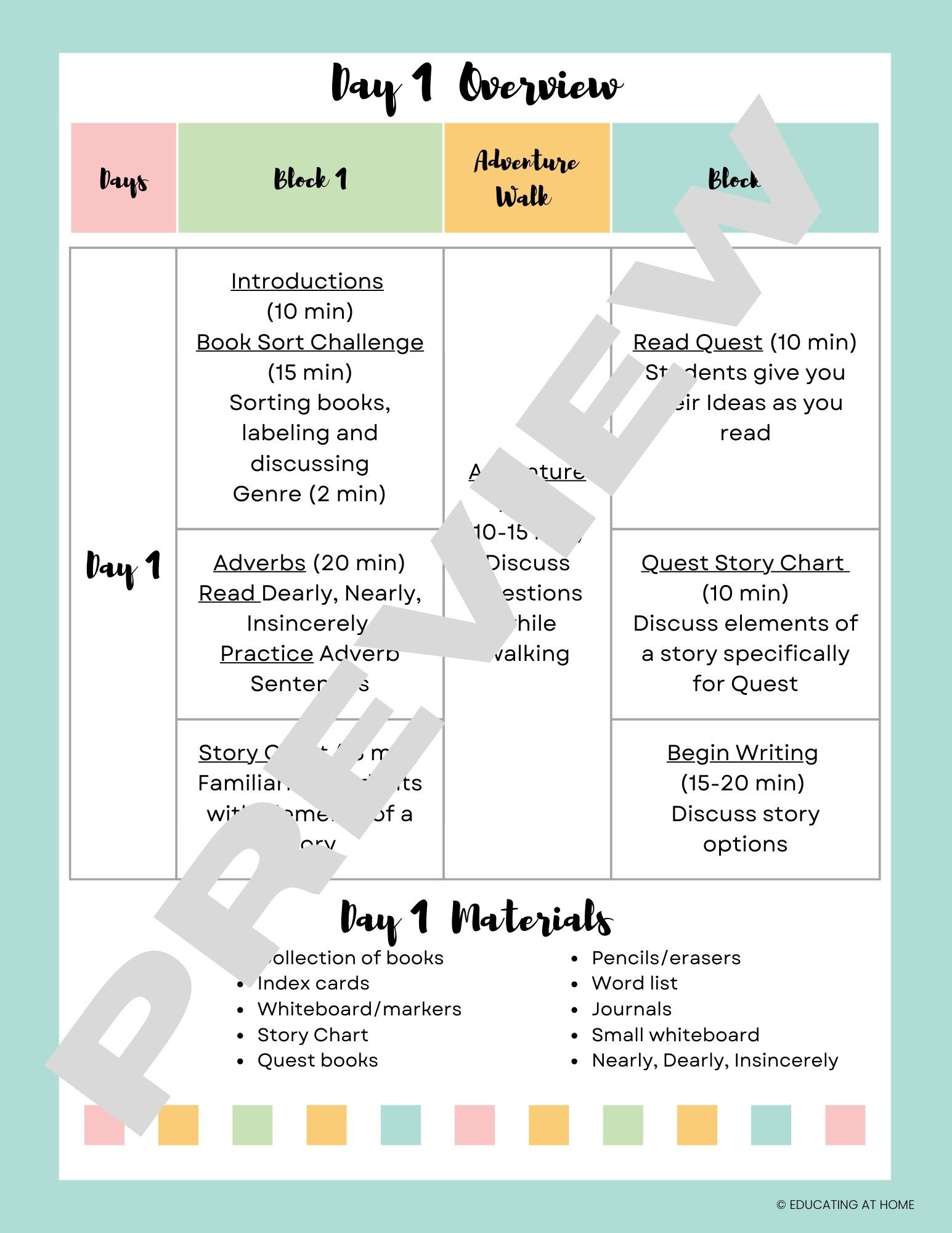 Journey Writing Camp