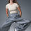 Thumbnail: Afterglow Wide Leg Track Pant - Steel Grey