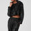 Thumbnail: Faux Leather Power Hour Jacket - Black