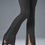 Thumbnail: High-Waist Pinstripe Zip It Flare Legging - Anthracite/Black