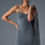 Thumbnail: Denim Knit Mini Dress - Steel Grey/Anthracite