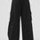 Thumbnail: Show Off Cargo Wide Leg Trouser (Regular) - Black