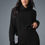 Thumbnail: Cashmere Plush Waffle Turtleneck Pullover - Black