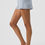 Thumbnail: Cashmere High-Waist Plush Waffle Short - Crystal Blue