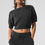 Thumbnail: Marl Sweater Short Sleeve - Black Marl
