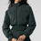 Thumbnail: Polar Fleece Cropped Wintry Mix Jacket - Charcoal Green