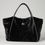 Thumbnail: Faux Fur Tote Bag - Black