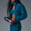 Thumbnail: Polar Fleece Cropped Wintry Mix Jacket - Eclipse Blue