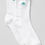 Thumbnail: Women's Lettuce Edge Sock - White/Spruce Green
