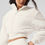 Thumbnail: Polar Fleece Cropped Wintry Mix Jacket - Ivory