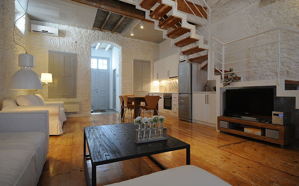 Transformation of a traditional townhouse in Tinos Island, Greece