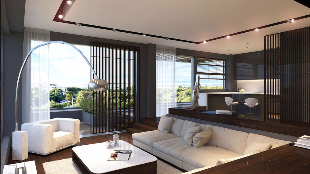 μοντερνο design, καθισιτκο που υποχωρει, μοντερνα κουζινα, σχεδιασμος φωτισμου ανοιγματα μεγαλα, κουζινα με πασο