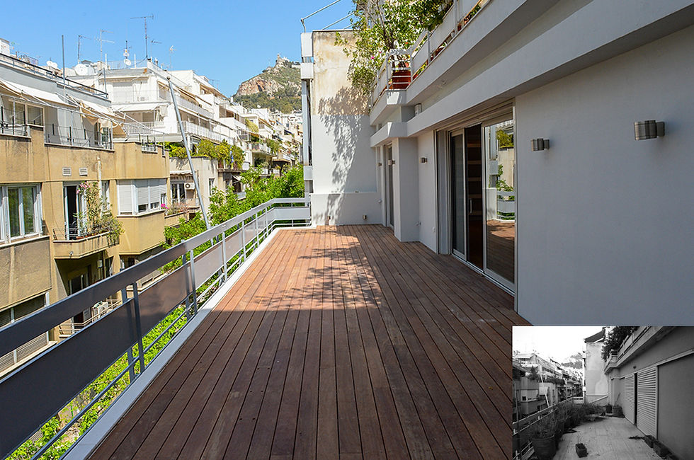Flat remodelling in Kolonaki before and after