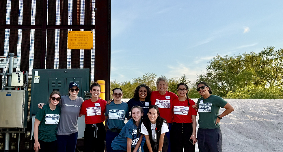 A team from Watermark Health at one of the border gates near Brownsville.