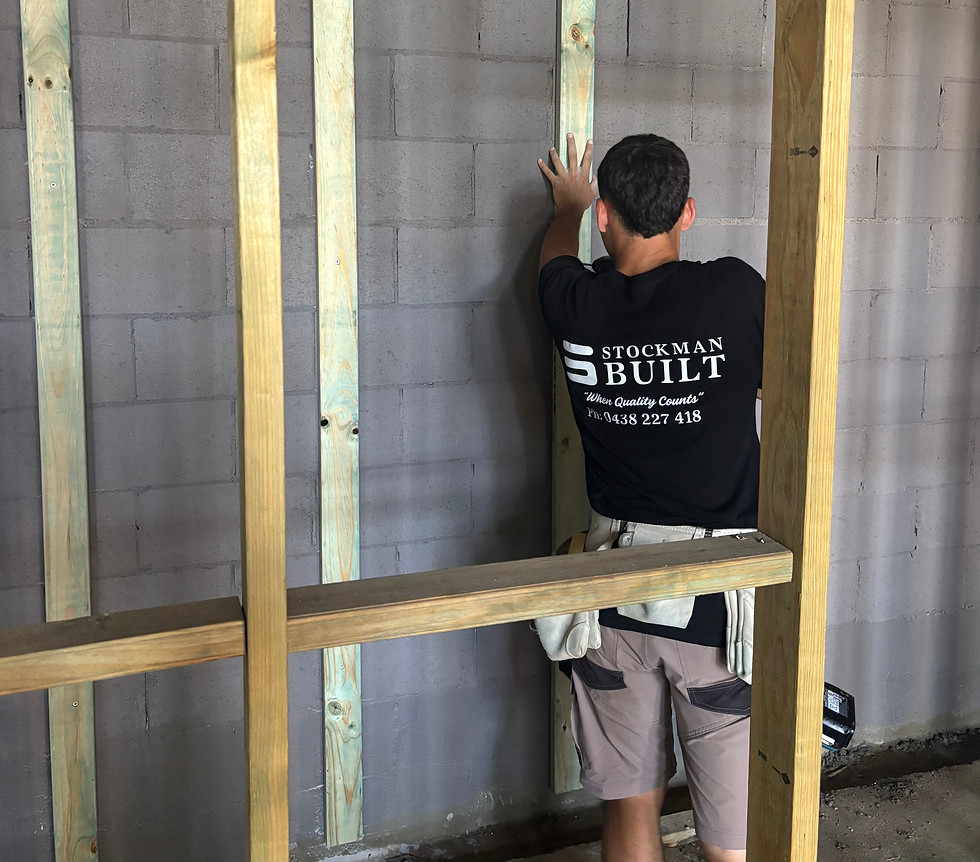 Stockman Built's carftsman at work