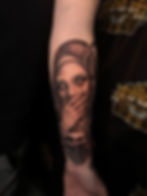 Realistisches Porträt-Tattoo in der Tattoo Galerie Dachau