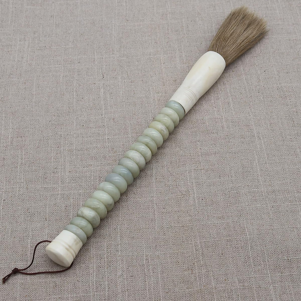 jade calligraphy brush