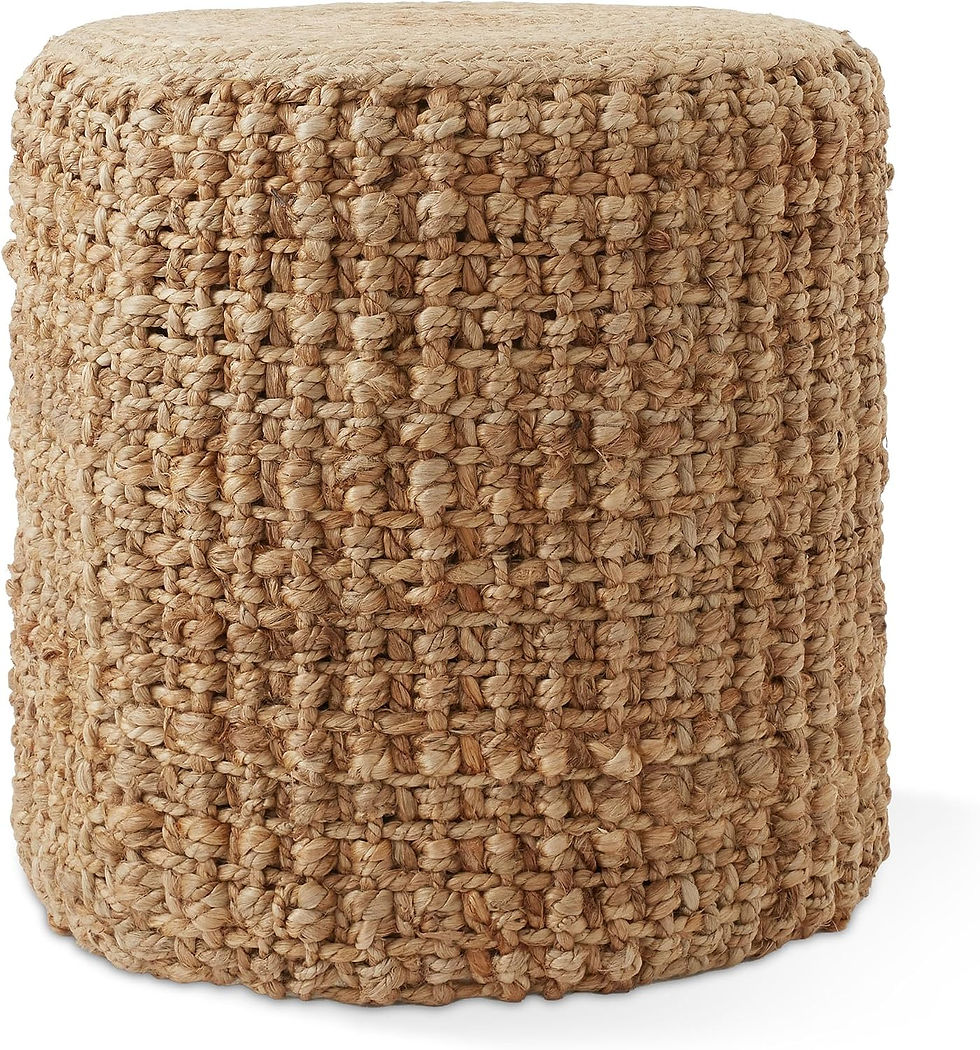 woven ottoman stool